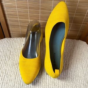 Breifola Knit Ballet Flats yellow color size 9